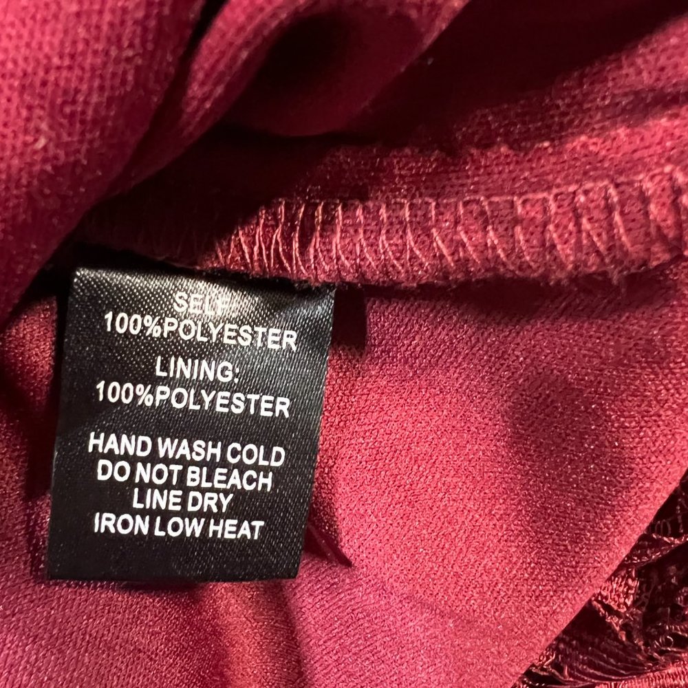 NWT πLulus Stay Stunning "Wow the Crowd" Burgundy Lace Strapless Dress! - Picture 15 of 16